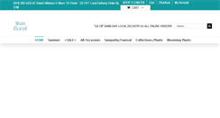 Desktop Screenshot of mainflorist.net